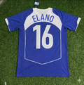 Brazil 2004 Blue Retro Football Jersey – Elano Blumer – Back View