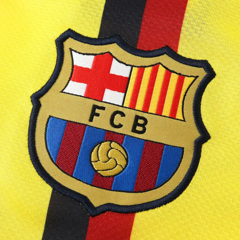FC Barcelona 08/09 Season Yellow Away Retro Football Jersey – 5