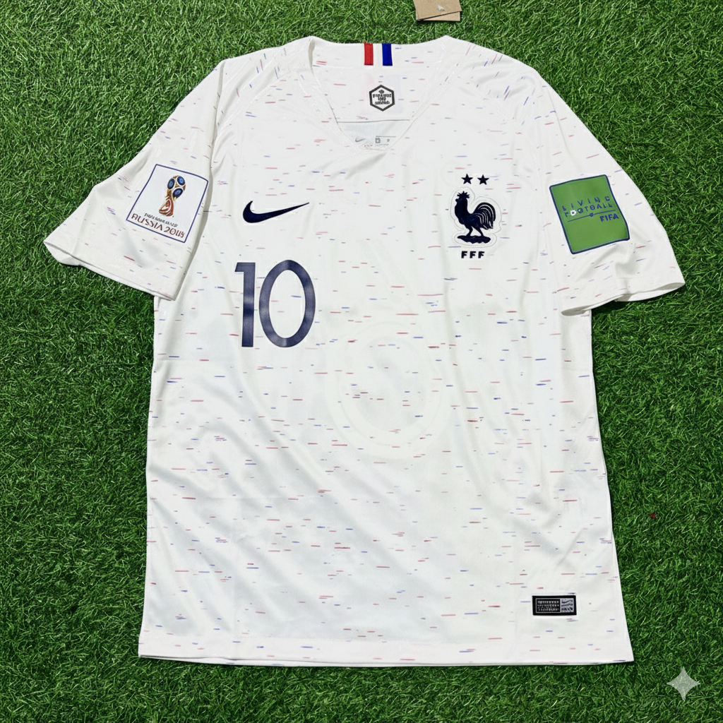 France 2018 World Cup Kit Jersey – Kylian Mbappe 10- – Front View