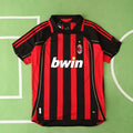 A.C.Milan 06/07 Season Red Away Retro Football Jersey – Back View