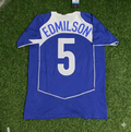 2004 Edmilson Brazil Blue Retro Football Jersey Collection – Back View