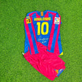 Ronaldinho Gaucho Barcelona 2006 Final Kids Special Retro Long Sleeve Football Jersey – Back View