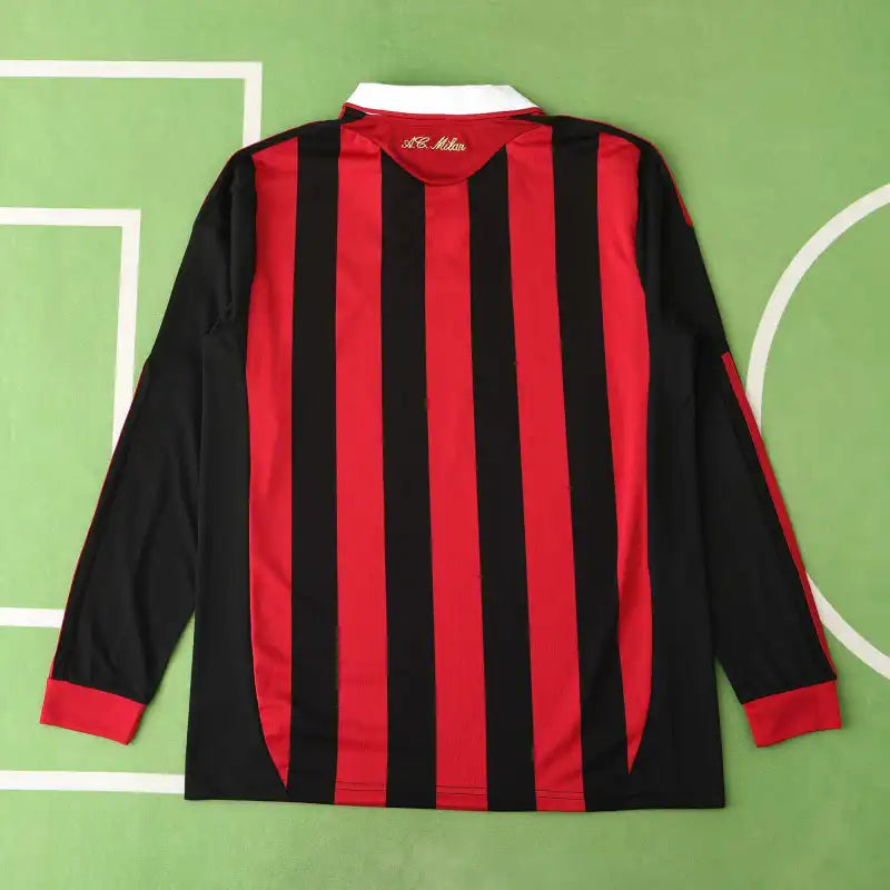 A.C.Milan 09/10 Season Red Home Long sleeved Retro Jersey – 7