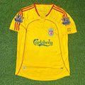 2006/07 Liverpool FC Yellow Retro Football Jersey Collection – Back View