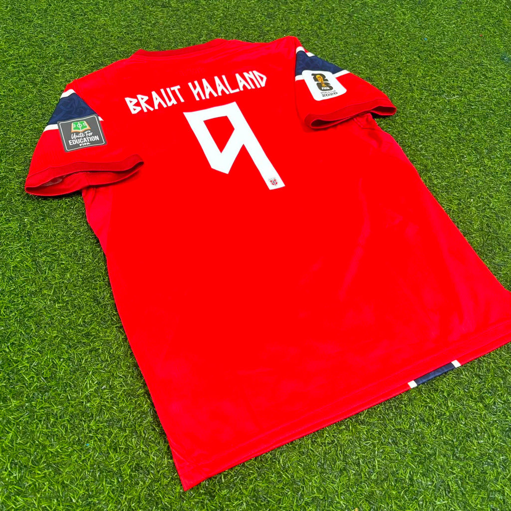 Erling Braut Haaland Norway 2026 World Cup Kids Football Jersey – 5