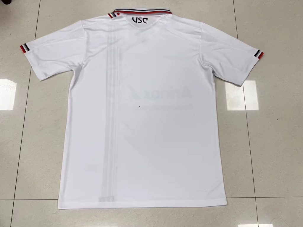 2025/26 Cremonese White Football Jersey – Front View