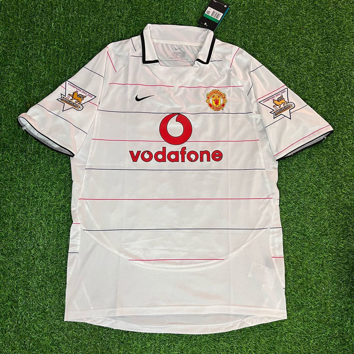 2003/05 John O'Shea #22 Manchester United Retro Football Jersey – Front View