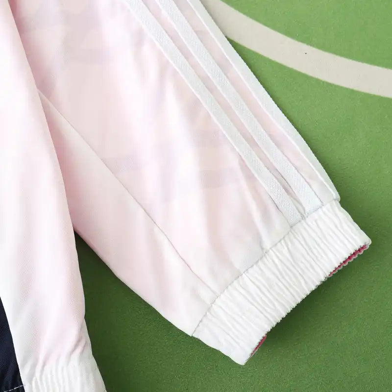 Germany Deutschland Double Sides Windbreaker - Reversible Jacket White Pink – 18