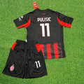 AC Milan Kids New Season Football Jersey – Christian Pulisic – Back View
