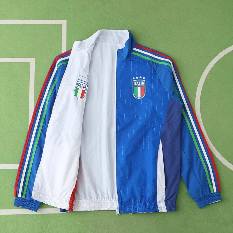 Italy New Season Both Sides Football Windbreaker Windjacke – Back View