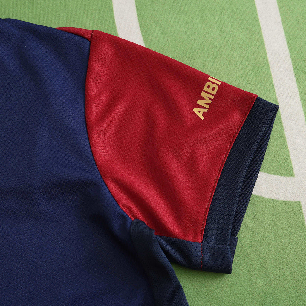 FC Barcelona 2024-2025 Season Home Kids Football Jersey Trikot Maillot V7