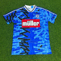 FC Schalke 04 1993/94 Blaues Heimtrikot Retro Fußball – Back View