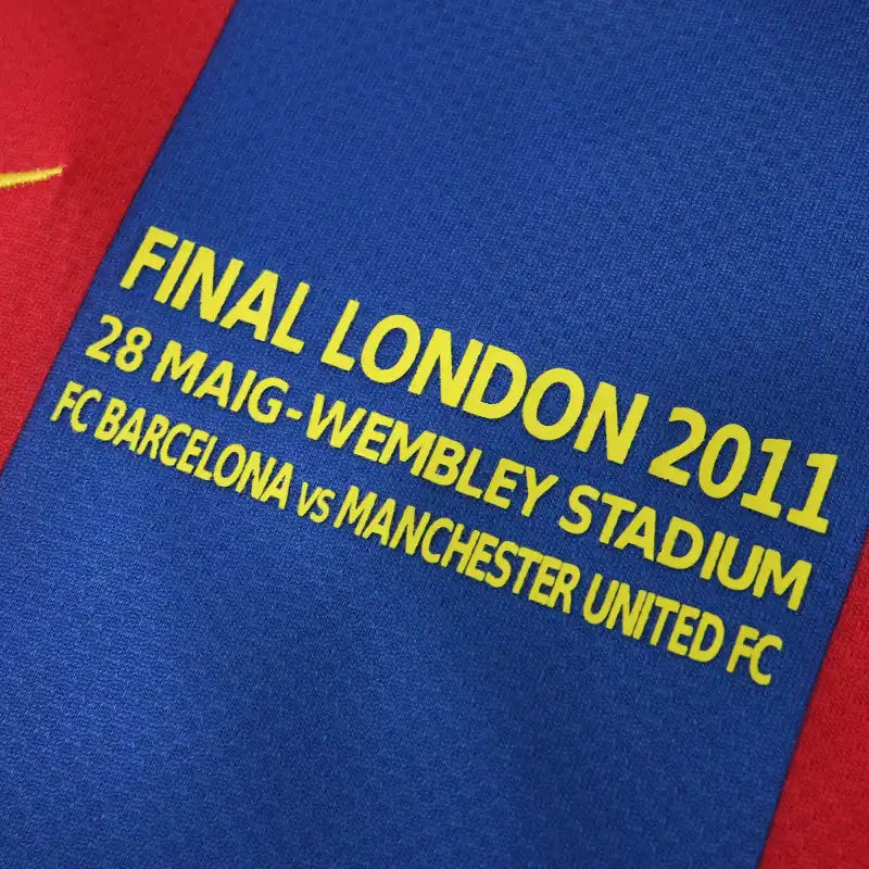 FC Barcelona 10/11 Season Home Final Match Retro Jersey – 5
