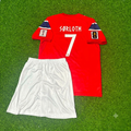 Alexander Sørloth Norway 2026 World Cup Kids Football Jersey – Back View