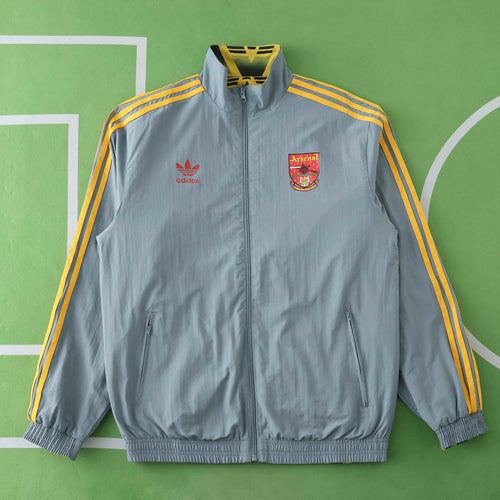 1992/93 Arsenal Retor Yellow Both Sides Windbreaker – Front View