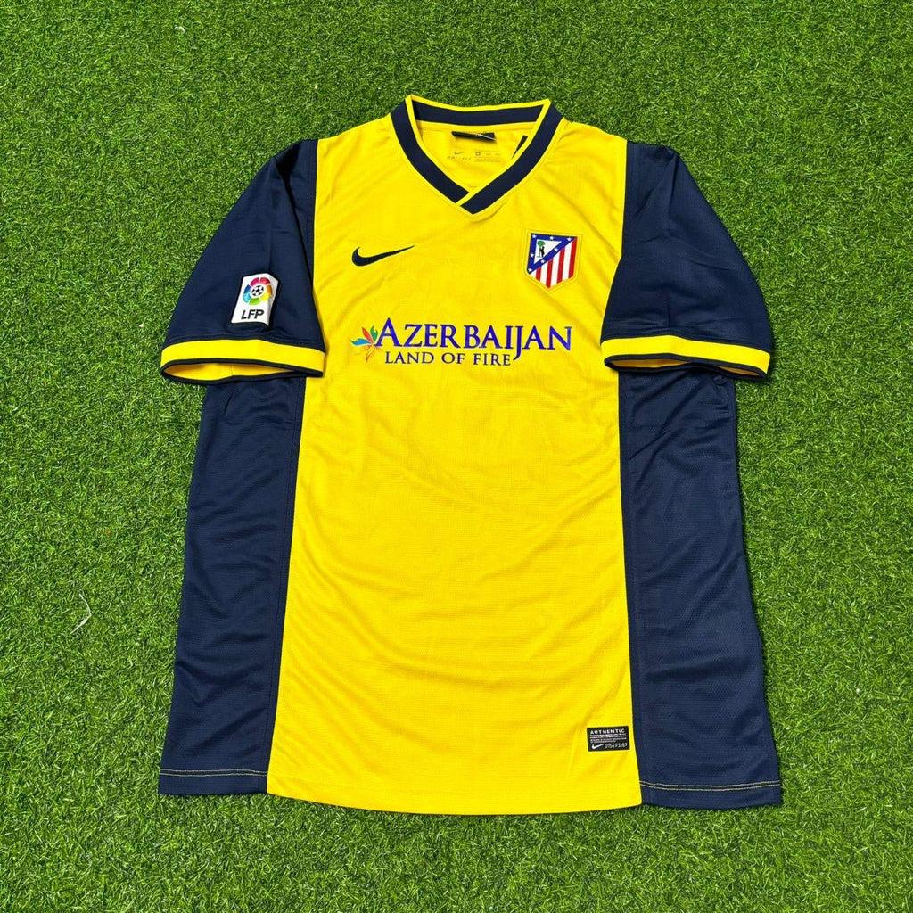 2013/14 Miranda #15 Atlético Madrid Away Yellow Football Jersey – Front View