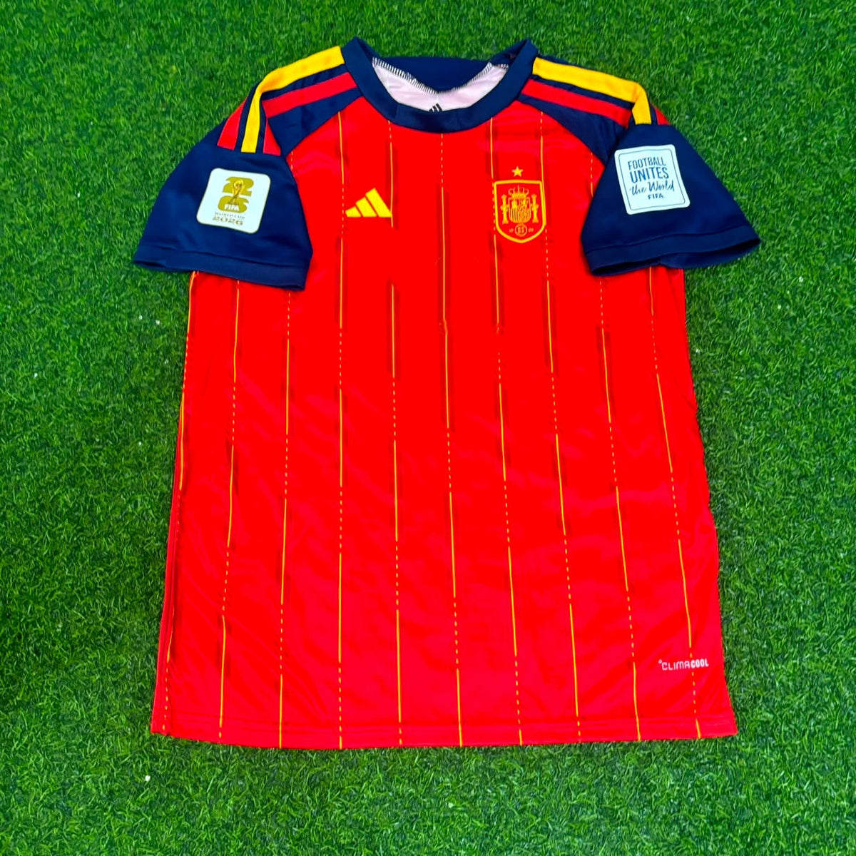 Rodri #16 Spain 2026 World Cup Home Jersey – Front View