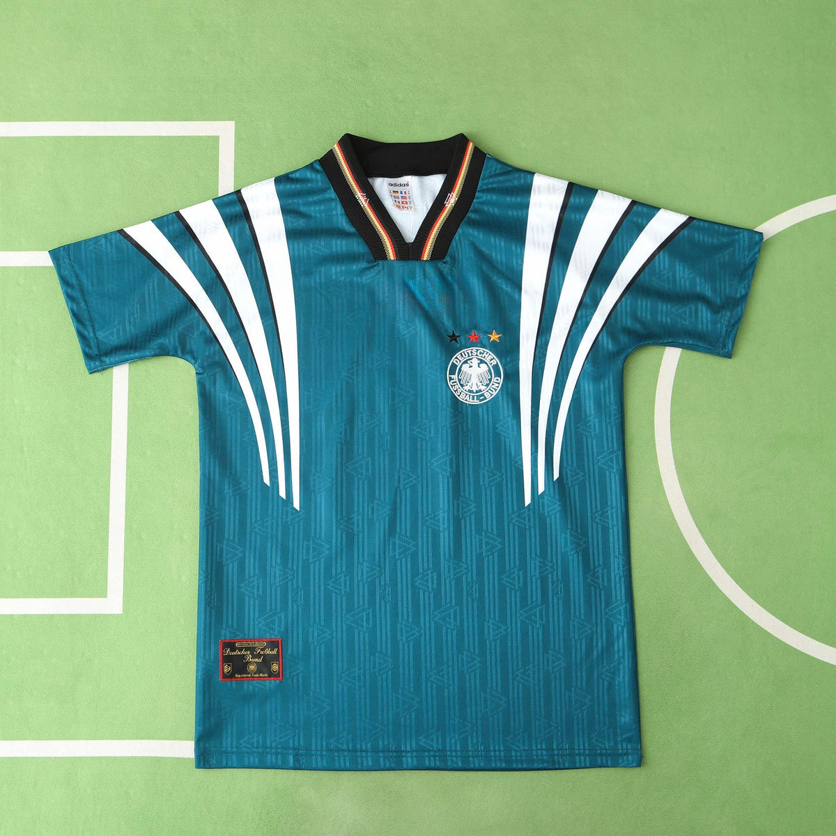 1996 Germany World Cup Retro Football Jersey Deutschland 1996 retro – Back View