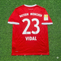 2017/18 Arturo Vidal Bayern Munich Retro Home Football Jersey – Back View