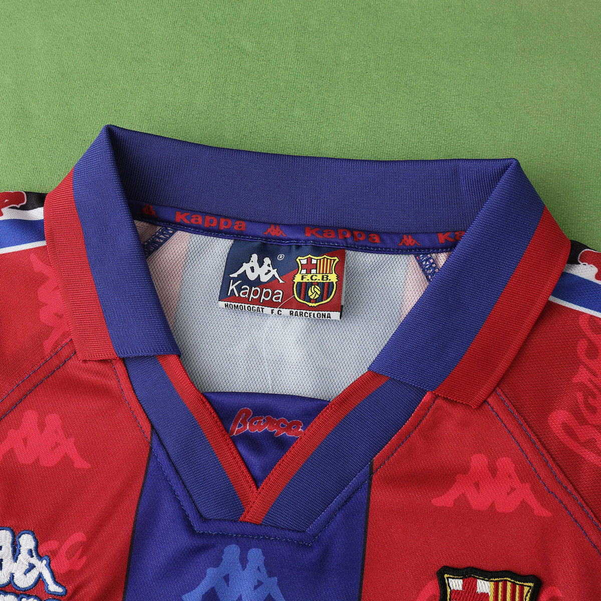 FC Barcelona 1996-1997 Season Home Retro Football Jersey Trikot Maillot V3