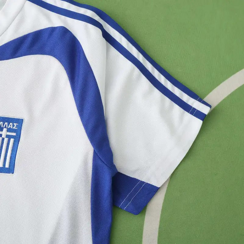 Greece EURO 2004 Final White Retro Home Kit Jersey – 4