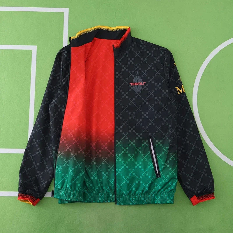Milan 2025-26 Both Sides Football Windbreaker Windjacke – Back View