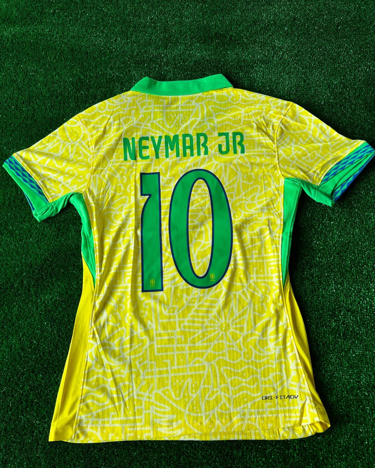 Neymar Jr. Brazil Football Jersey – Back View