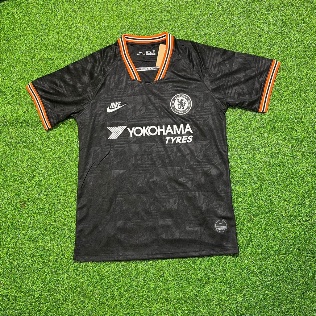 2019/20 Billy Gilmour 47- Chelsea Away Black Retro Football Jersey Collection – Front View