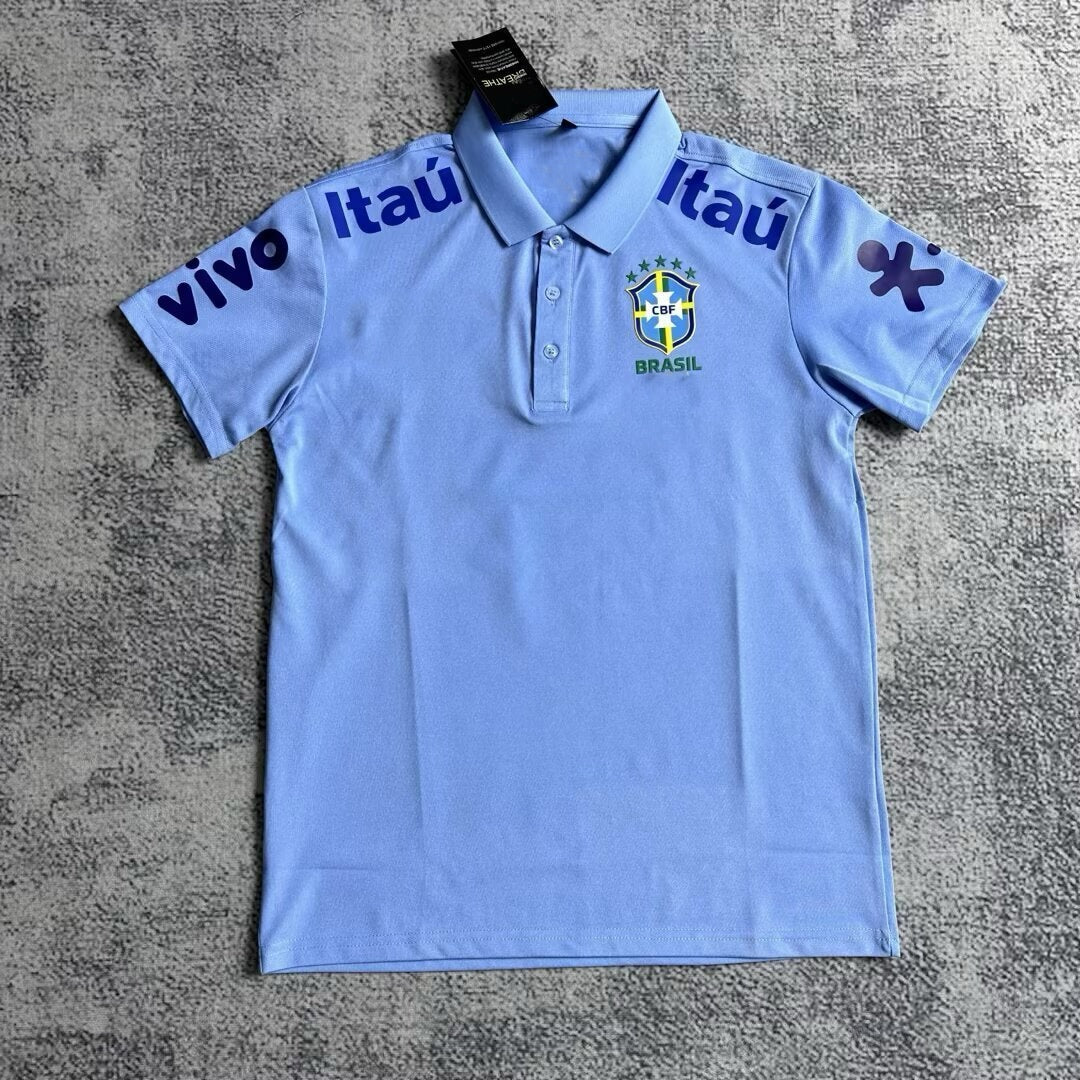 Brazil New Polo Neck Polokragen Tshirt – Back View