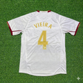 Arsenal 2004 2005 Away Retro White Jersey – Patrick Vieira #4 – Back View