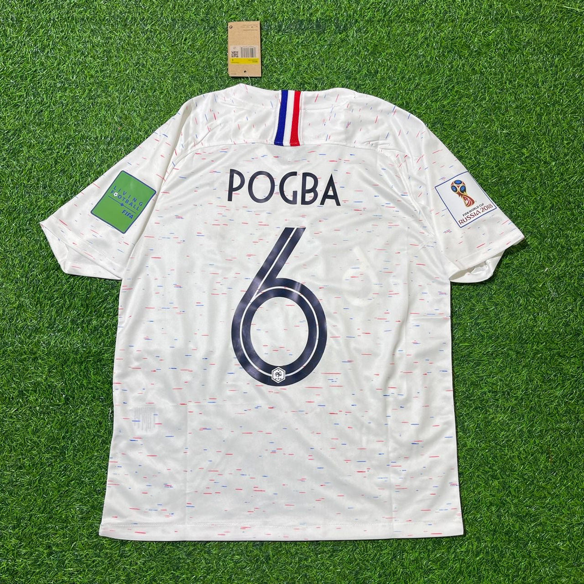 France 2018 World Cup Kit Jersey – Paul Pogba 6- – Detailed View