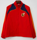 2007 Spain Retro Red Windbreaker Hoodies Jersey – Back View