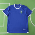 Brazil 2006 Season Away Blue Retro Jersey – Back View