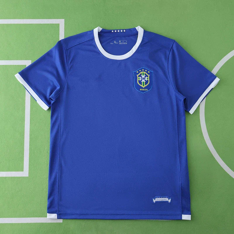 Brazil 2006 Season Away Blue Retro Jersey Trikot
