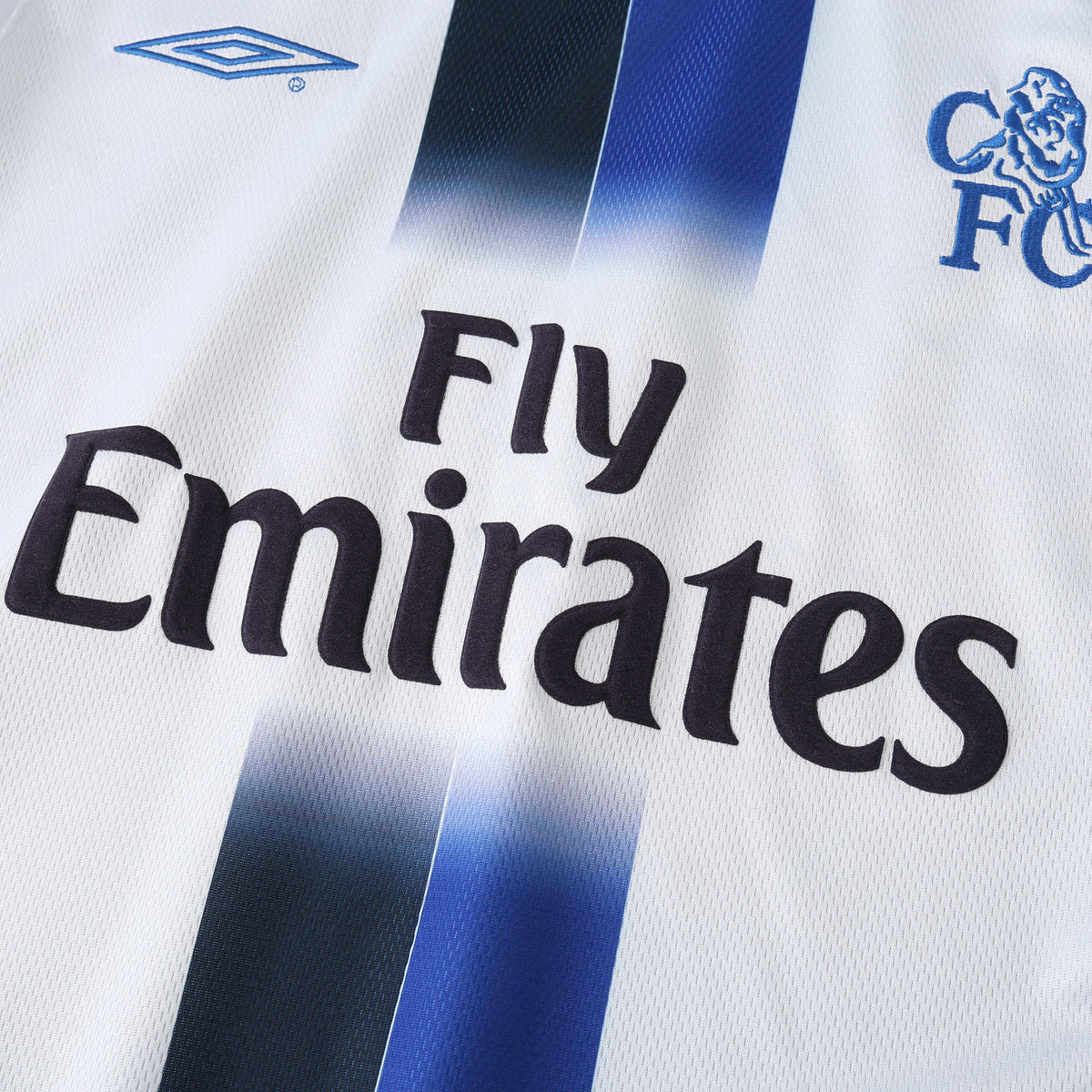 Chelsea 2003-2004 Season Away White Retro  Football Jersey Trikot Maillot V4