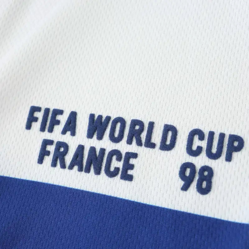 1998 France World Cup Season Away White Retro Football Jersey – 6