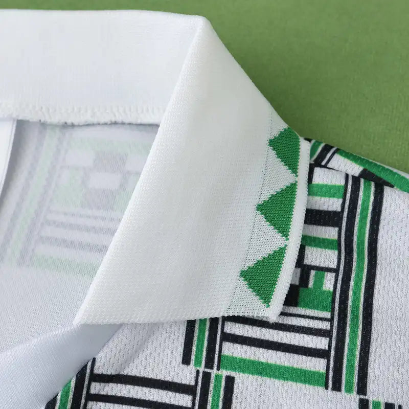 1994 Nigeria Season Away White Retro Football Jersey – Front View