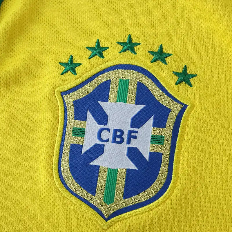 Brazil 2014 Season Yellow Retro Jersey – 6