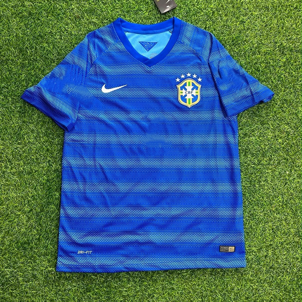 Romario #11 Brazil Retro Blue Jersey – Front View