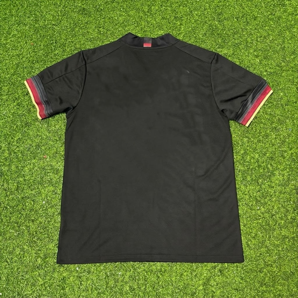Germany Black Retro Football Jersey – Back View