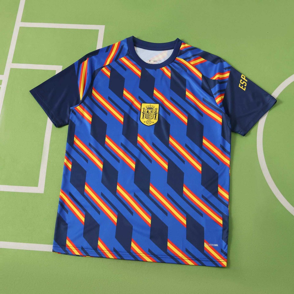 2026 Spain World Cup Training shirt Fan version – Back View