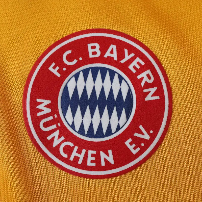 Bayern München 93/95 Season Yellow Away Retro Football Jersey – Detailed View