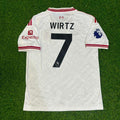 Florian Wirtz #7 Liverpool New Season 2027 White Away Football Jersey – Back View