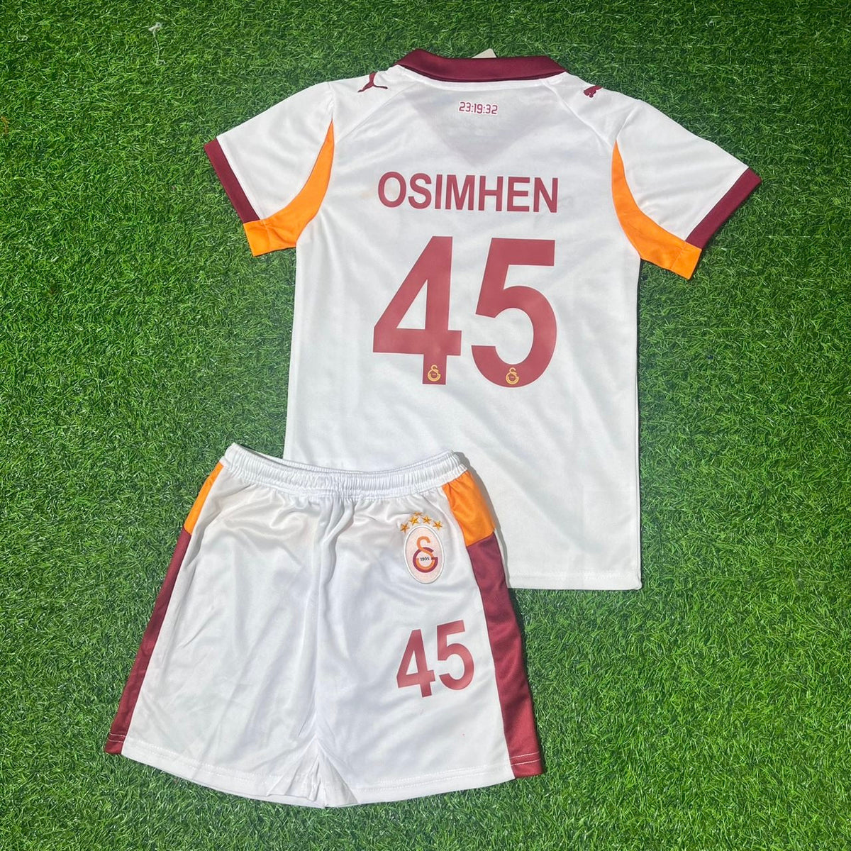 Victor Osimhen 45 Galatasaray Cocuk Formasi Kids Kit Set – Back View