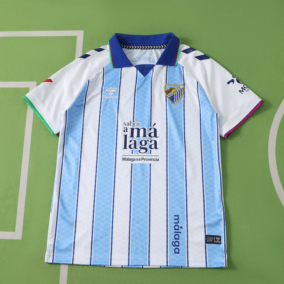 Málaga 2026-2027 Season Home Kids Football Jersey Trikot Maillot V3