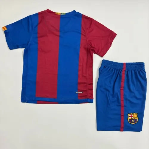 2006 Barcelona 07 Home Kids Football Jersey – Back View