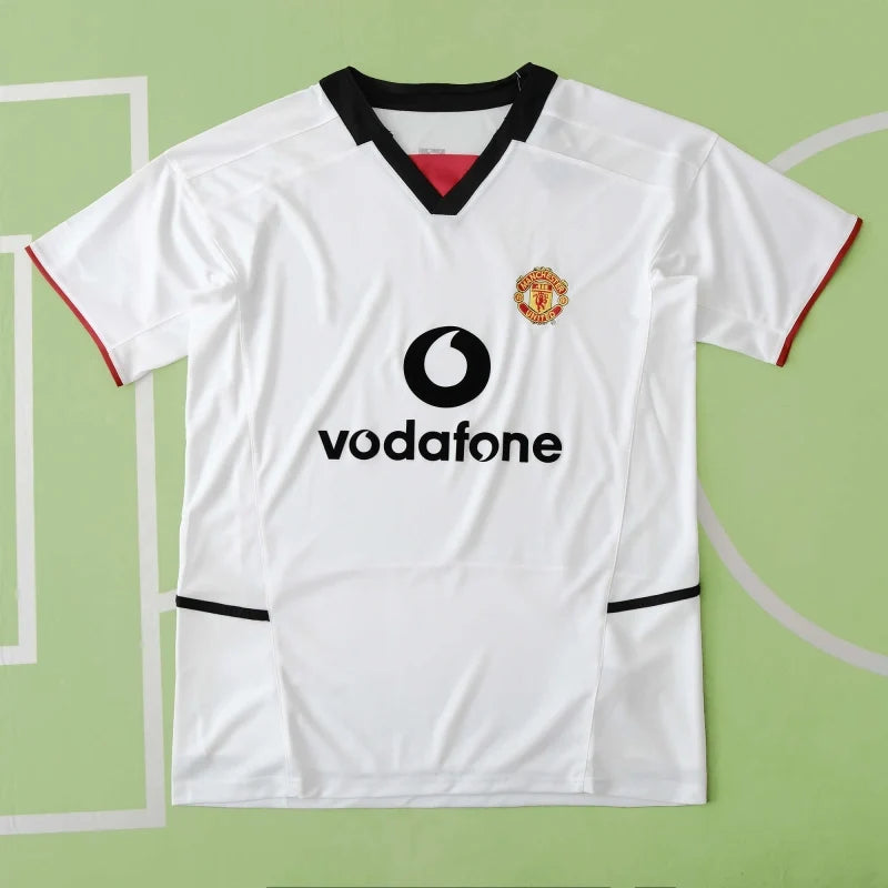 Manchester United 2002 2004 Vodafone Sponsor Retro Jersey – Back View