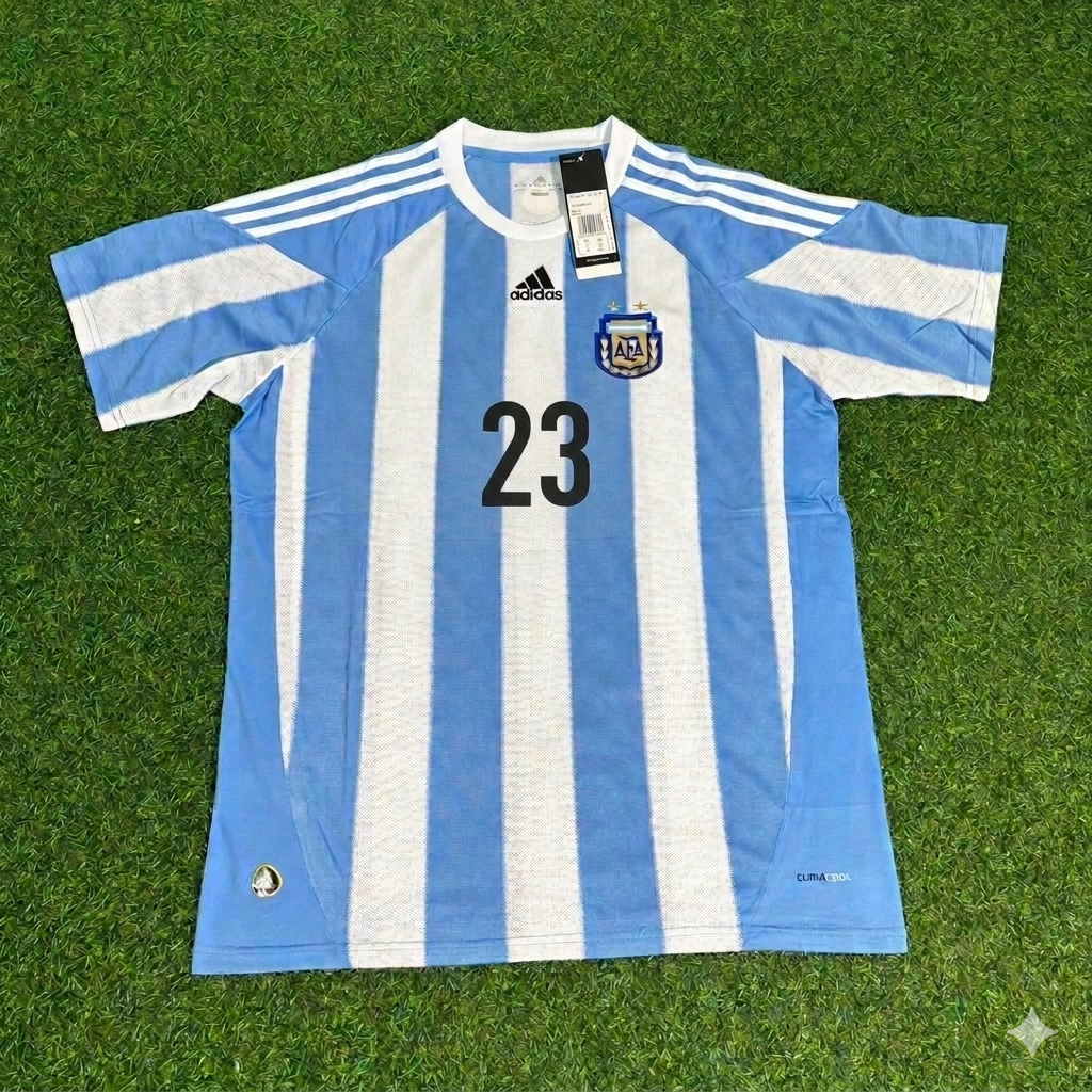 2010 Argentina World Cup Javier Pastore 23- Retro Football Jersey – Front View