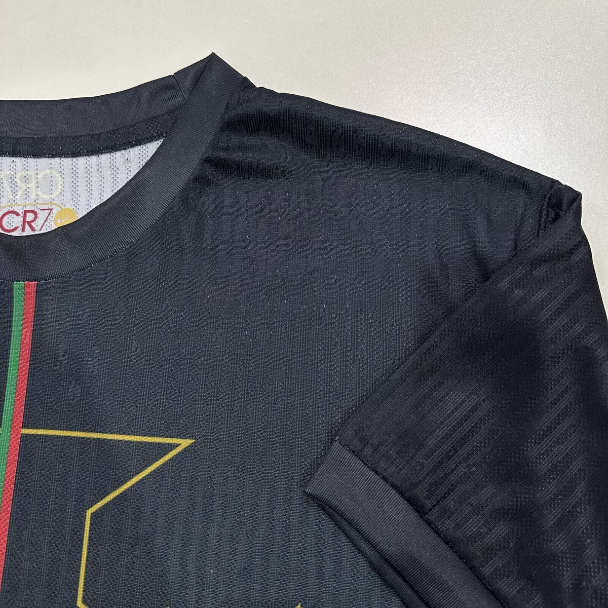 Cristiano Ronaldo CR7 Special Edition Black Jersey – Detailed View