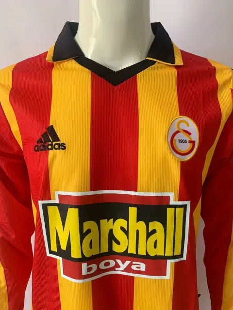 1999 Galatasaray 2000 Retro Long Sleeve Football Jersey Forma – Detailed View